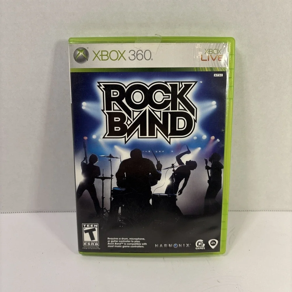 Rock Band Xbox 360 Complete in Box CIB Tested Music Rhythm Game